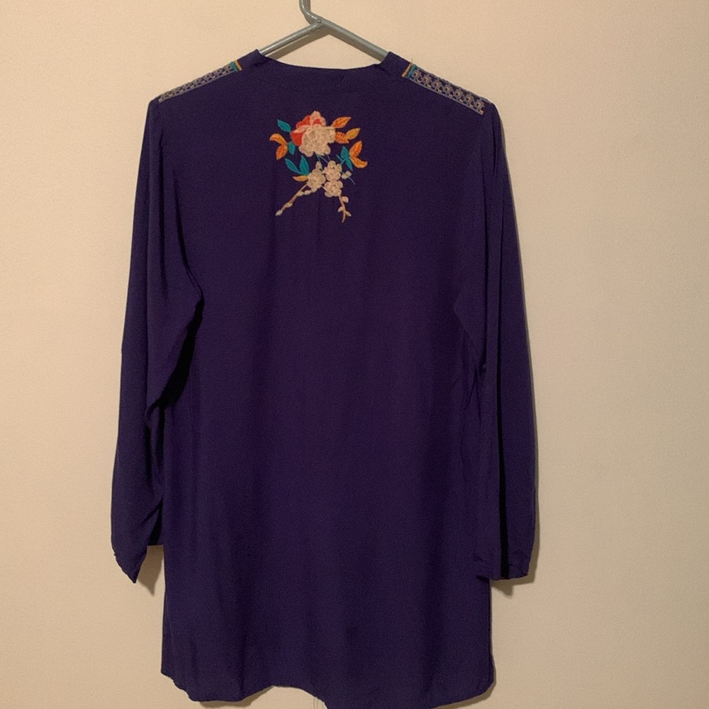 Luna Moon Embroidered Long Sleeve Tunic - Picture 2 of 10